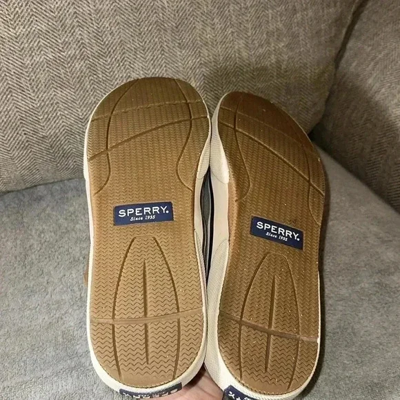 Sperry Gray and Brown Boat Shoes - Picture 7 of 7